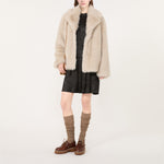 WEEKEND MAX MARA Inserimento - WKIOzioso Relaxed Fit Short Single-breasted Coat in Powder