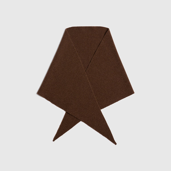 BEATRIZ FUREST Darya Small Cashmere Scarf in Brown