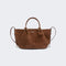 WEEKEND MAX MARA WKARio Calfskin Suede Tote Bag in Chocolate