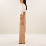 BY-BAR Neva Slub Top in Almond
