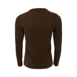 BLACK COLOUR BCFaye Lurex Long Sleeve Top in Chocolate
