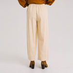 TINSELS Djoudi Molly Wide Leg Corduroy Trousers in Meringue