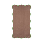 SORBET ISLAND Wavy Beach Towel in Hazelnut