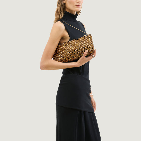 NAGHEDI Gala Metallic Clutch Bag in Firenze