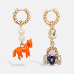ESSENTIEL ANTWERP Jessika Earrings with Charms in Gold