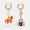 ESSENTIEL ANTWERP Jessika Earrings with Charms in Gold