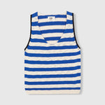 BEATRIZ FUREST Macaret Sleeveless Top in Ecru/Ink
