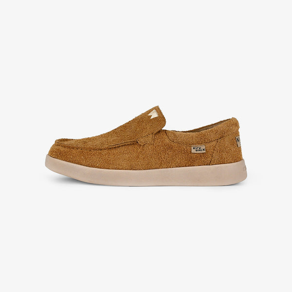 KICKBACK Don Juan Hairy Suede Shoes in Tan