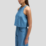 LEE Boxy Sleeveless Top in Companion Piece