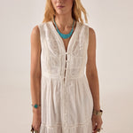 MAISON HOTEL Gino Sleeveless Dress in Bianco