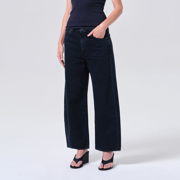 AGOLDE Low Curve Jean Crop  in Crushed
