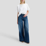 LEE Short Sleeve Cropped T Shirt in Bright White