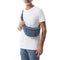 MOUSQUETON Bannou Small Canvas Bag in Thistle Blue
