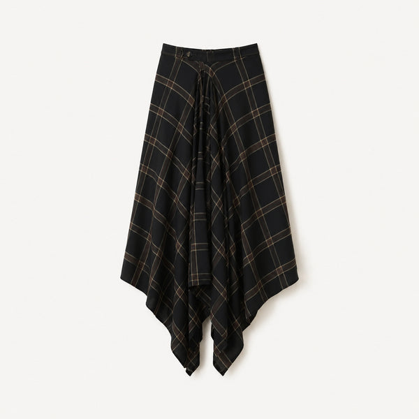 SOPHIE + LUCIE Panuelo Berlin Check Skirt in Brown