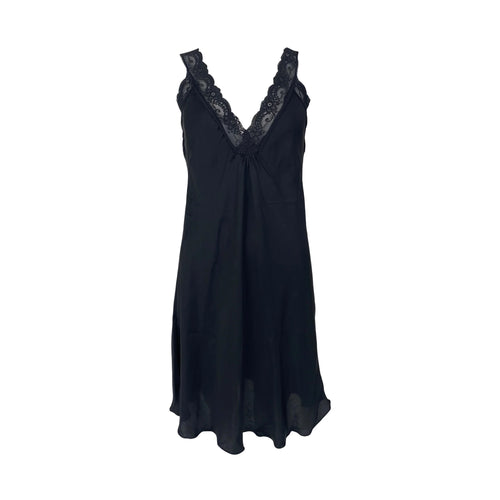 BLACK COLOUR BCBea Lace Top Slip Dress in Black