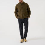 UNIVERSAL WORKS Rams Wool Mix Jacket in Olive