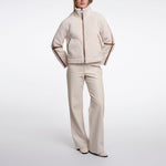 RINO & PELLE Jaydee Teddy Fleece Short Jacket with Zip in Birch