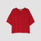 BEAUMONT ORGANIC Alessia Cotton Linen Knit Top in Scarlet