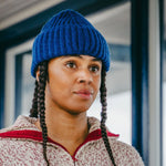 IVY ELLIS Cousteau Beanie in Blue