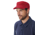 MOUSQUETON Brieu Cotton Cap in Chilli Red
