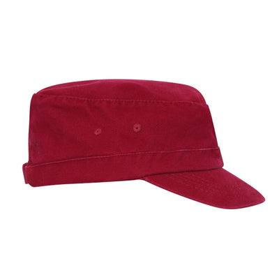 MOUSQUETON Brieu Cotton Cap in Chilli Red