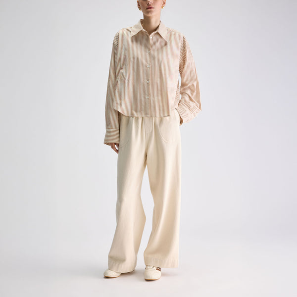 BELLEROSE Johan Stripe Shirt in Beige