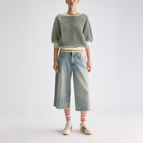 BELLEROSE Anglet61 Stripe Knit  in Blue & White