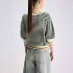 BELLEROSE Anglet61 Stripe Knit  in Blue & White