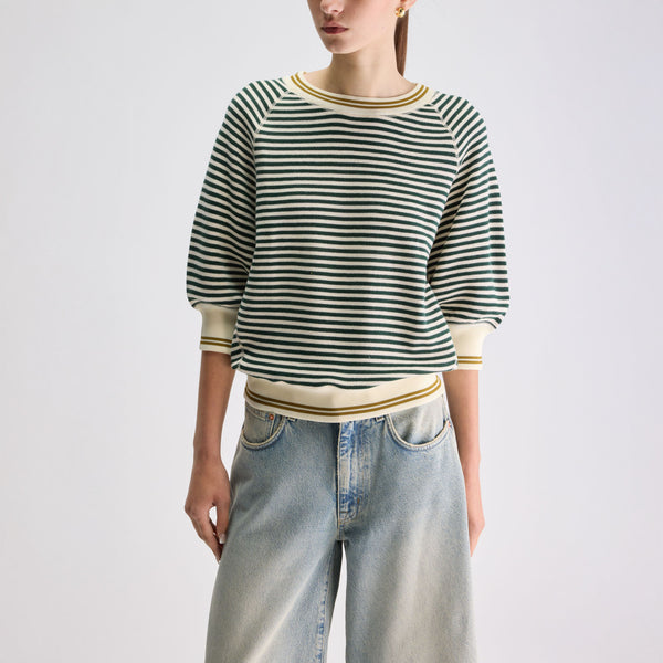 BELLEROSE Anglet61 Stripe Knit  in Blue & White