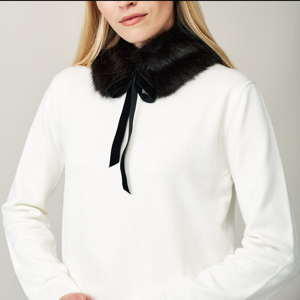 HELEN MOORE Diana Collar in Jet Black