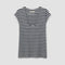 BEAUMONT ORGANIC Tamsin-Sue Cotton Jersey Stripe Top in Black/White