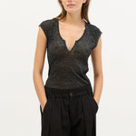 BEATRIZ FUREST Federica Sleeveless Top in Black