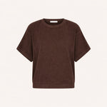 BY-BAR Nuki Slub Top in Coffee Bean