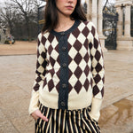 SOPHIE + LUCIE Arlequin Jewel Button Cardigan in Butter