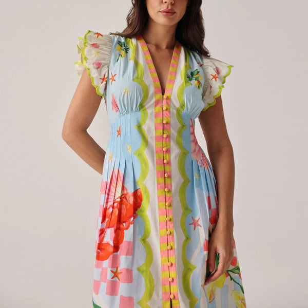 NOIB Estella Maxi Dress in Summer Zest