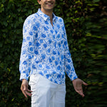 PINK HOUSE MUSTIQUE Pomegranate Shirt in Blue