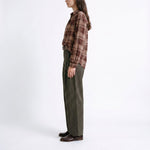 ARTLOVE Olerie Check Loose Fit Shirt in Brown