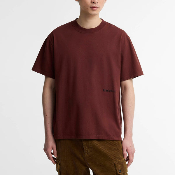 BARBOUR Ursula Fit Graphic T Shirt in Chestnut