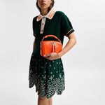 ESSENTIEL ANTWERP Kontrast Knitted Polo in Bottle Green
