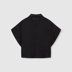 BEATRIZ FUREST Rebeca Short Sleeve Shirt in Black
