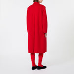 WEEKEND MAX MARA WKSGessati Wool Long Coat in Red