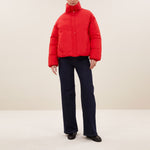 BY-BAR Joy Puffa Jacket in Poppy Red