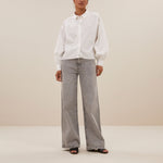 BY-BAR Sarah Short Cotton Blouse in White