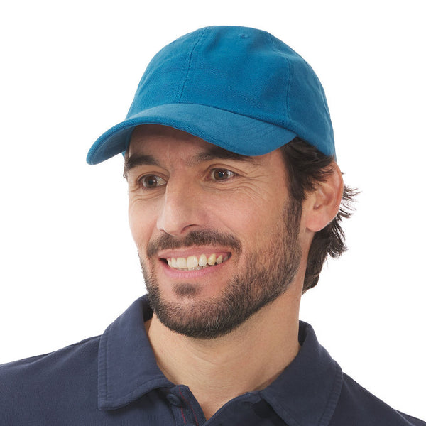 MOUSQUETON Capelo Canvas Baseball Cap in Abysse Teal