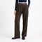 ARTLOVE Oraura High Waisted Wide Leg Trousers in Brown