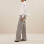 BY-BAR Sarah Short Cotton Blouse in White