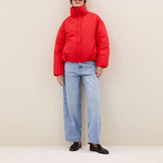 BY-BAR Joy Puffa Jacket in Poppy Red