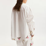 ESSENTIEL ANTWERP Jayme Embroidered Shirt in Off White