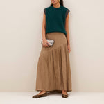 BY-BAR Myra Lurex Skirt in Gold