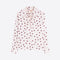 VILAGALLO Diana Polka Dot Shirt in Cream/Garnet